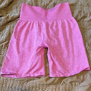 Pink High-Waisted Shorts